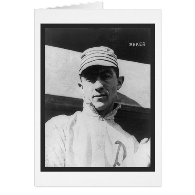 John (Home Run) Baker Athletics Baseball 1914 (Front)