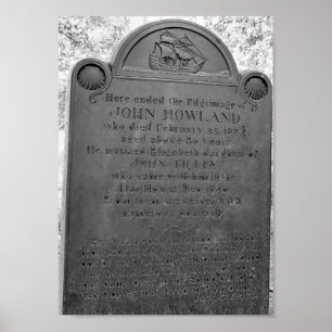 John Howland, Mayflower passenger Poster
