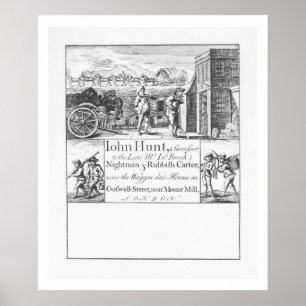 John Hunt, Nightman and Rubbish Carter, near the W Poster