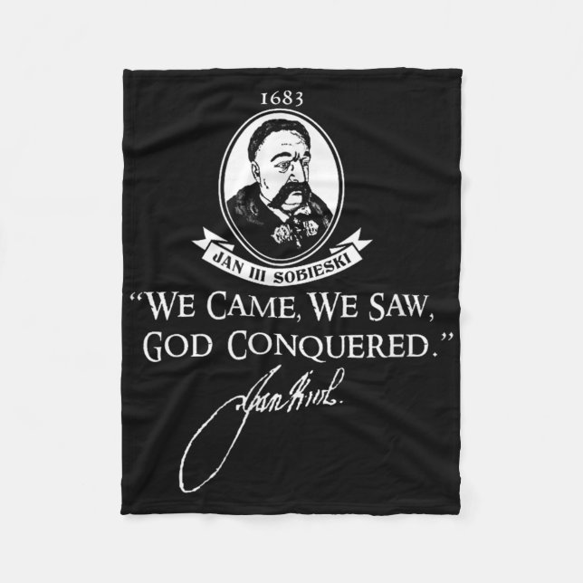 John Iii Sobieski King Poland Warsaw Battle War Vi Fleece Blanket (Front)
