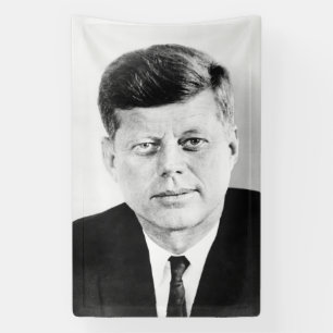 John Jack Kennedy US Presidential White House Banner