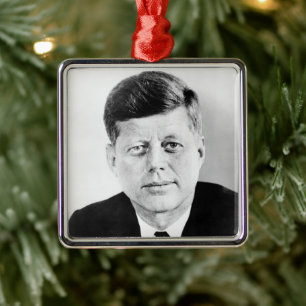 John Jack Kennedy US Presidential White House Metal Ornament