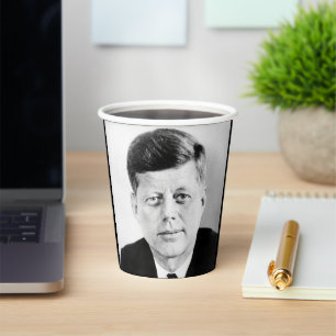 John Jack Kennedy US Presidential White House Paper Cups