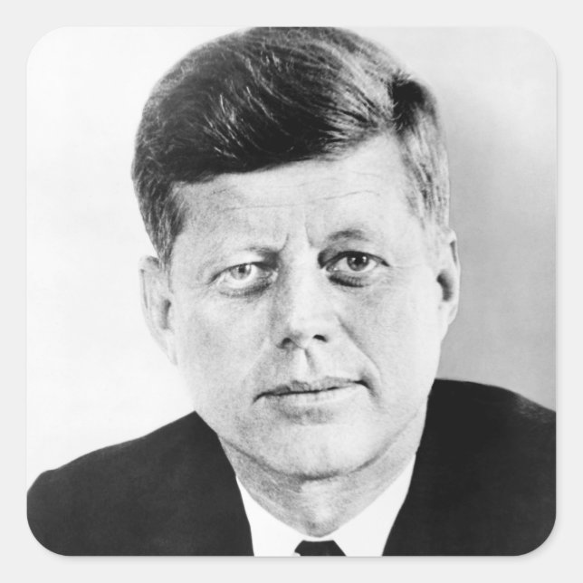 John Jack Kennedy US Presidential White House Square Sticker (Front)