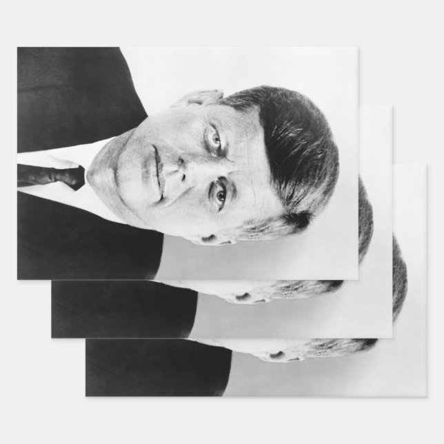 John Jack Kennedy US Presidential White House Wrapping Paper Sheet (Set)