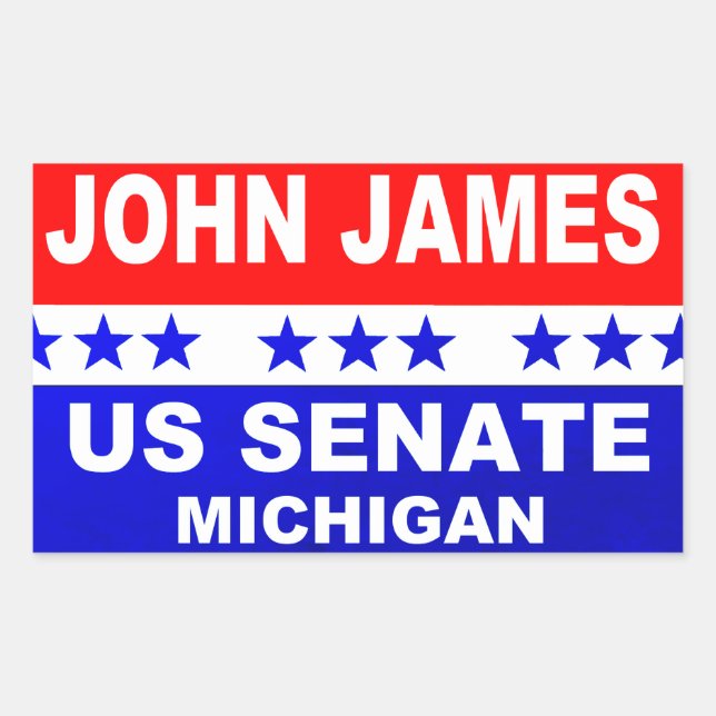 John James US Senate Michigan 2018 sticker (Front)