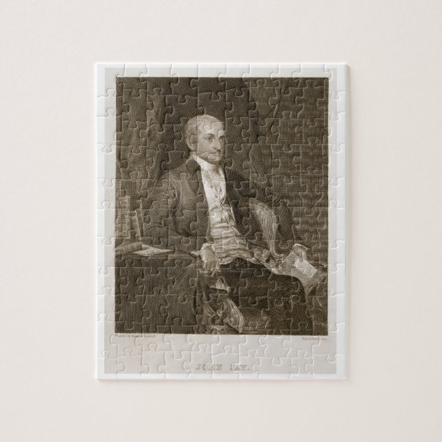 John Jay, engraved by Asher Brown Durand (1796-188 Jigsaw Puzzle (Vertical)