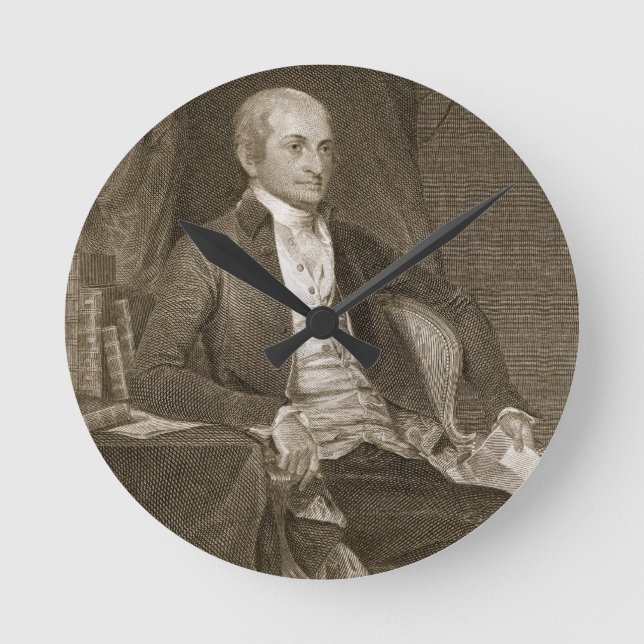 John Jay, engraved by Asher Brown Durand (1796-188 Round Clock (Front)