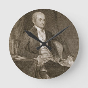 John Jay, engraved by Asher Brown Durand (1796-188 Round Clock