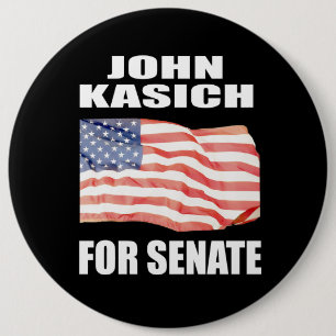 JOHN KASICH FOR GOVERNOR 6 CM ROUND BADGE
