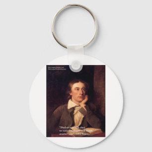 John Keats "Blossom" Quote Gifts Tees & Cards Key Ring