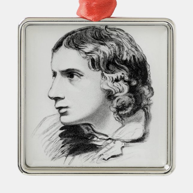 John Keats Metal Ornament (Front)