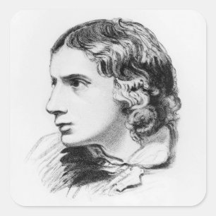 John Keats Square Sticker