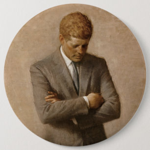 John Kennedy US Presidential White House Portrait 6 Cm Round Badge