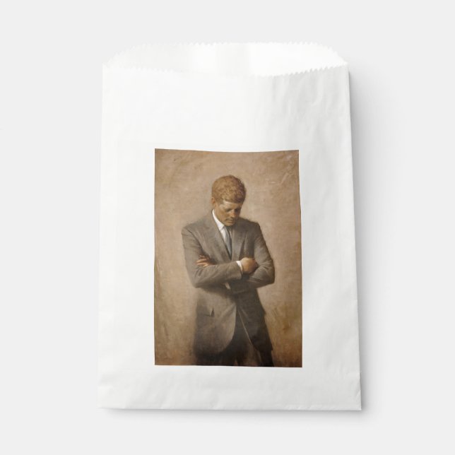 John Kennedy US Presidential White House Portrait  Favour Bag (Front)