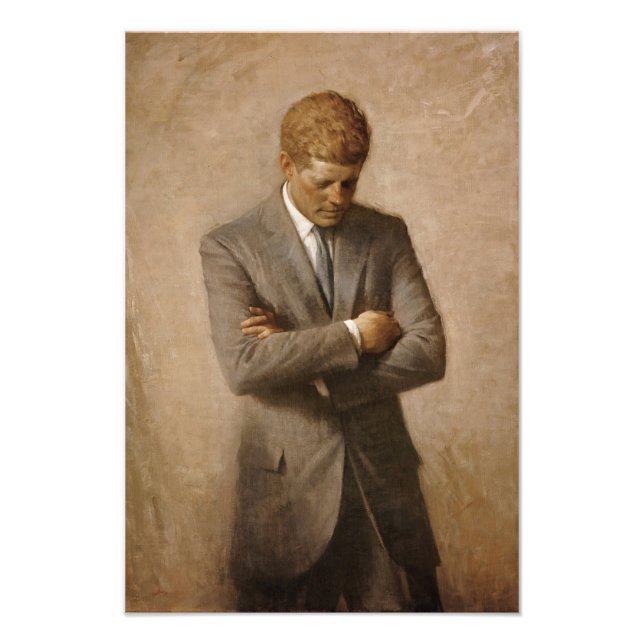 John Kennedy US Presidential White House Portrait  Photo Print (Front)
