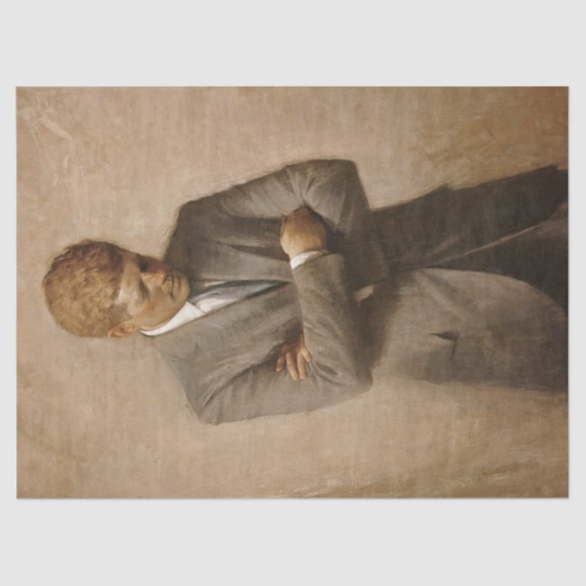 John Kennedy US Presidential White House Portrait  Tissue Paper (Front)