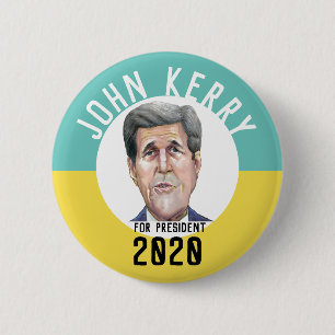 John Kerry for President 2020 6 Cm Round Badge