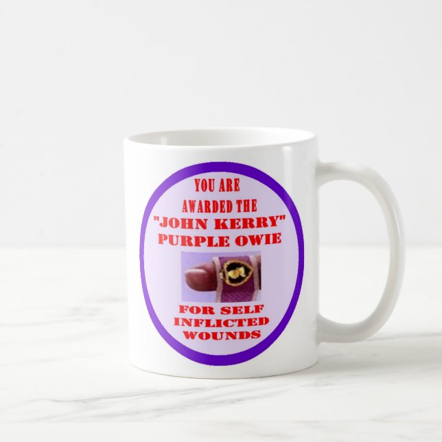 JOHN KERRY PURPLE OWIE COFFEE MUG (Right)