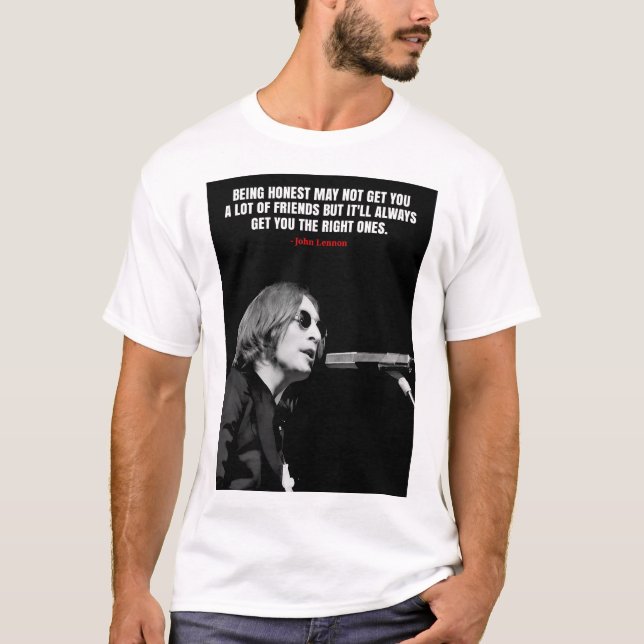 John Lennon quotes T-Shirt (Front)