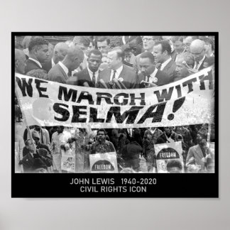 John Lewis - Civil Rights Icon Poster