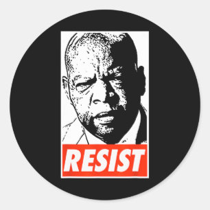 John Lewis - Resist 1 Classic Round Sticker