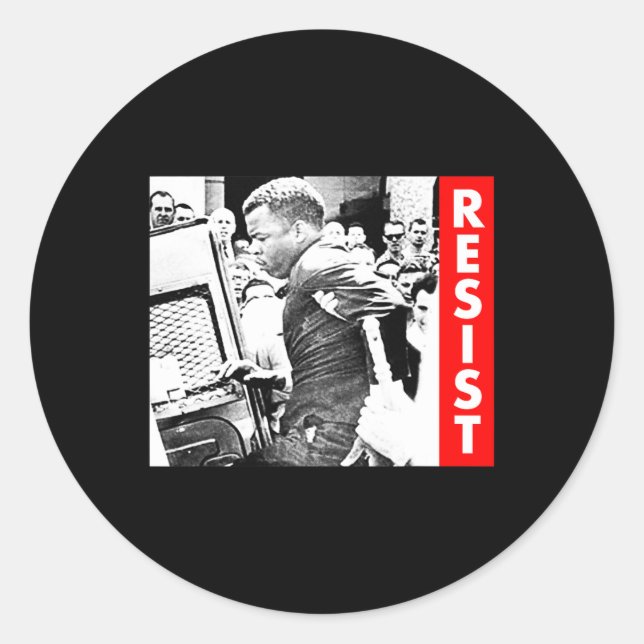 John Lewis - Resist  Classic Round Sticker (Front)