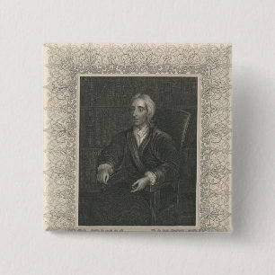 John Locke 15 Cm Square Badge