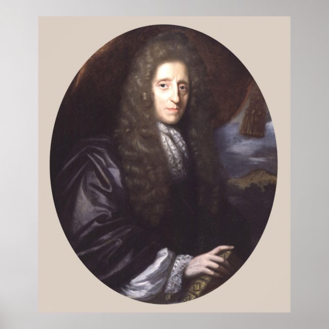 John Locke by Herman Verelst Poster (Front)