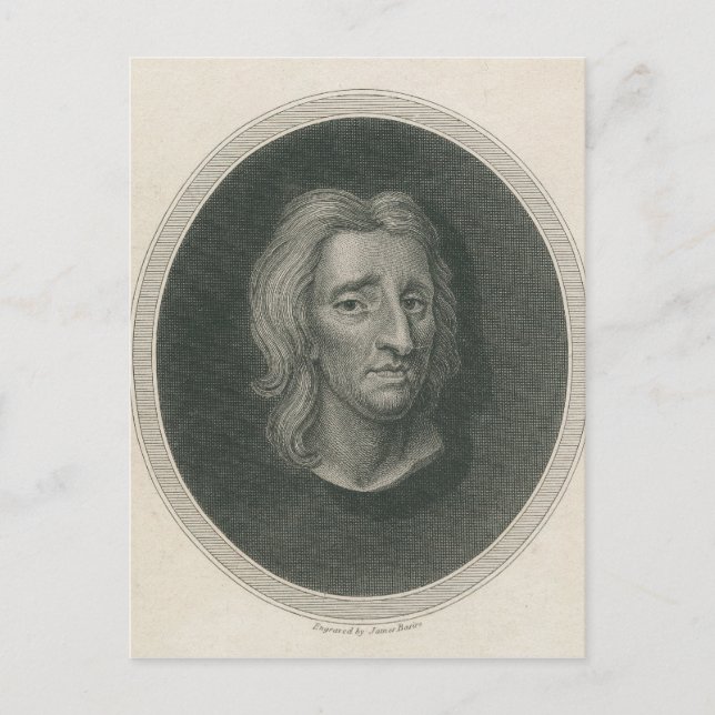 John Locke, engraved by James Basire Postcard (Front)