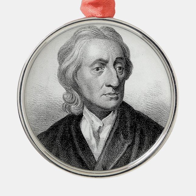 John Locke Metal Ornament (Front)