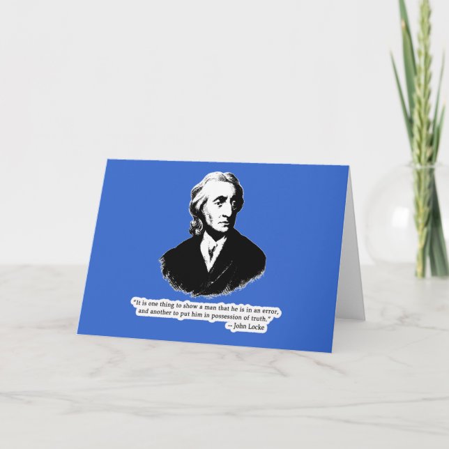 John Locke Quote T shirt, Hoodie or Mug Card (Front)