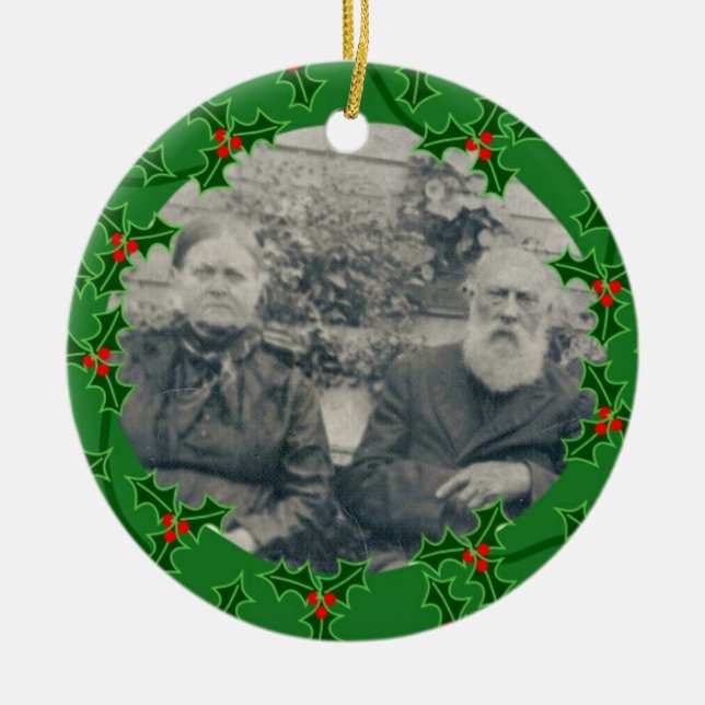 John & Mahala McGraw Christmas Ornament (Front)