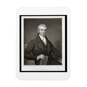 John Marshall (1755-1835), engraved by Asher Brown Magnet