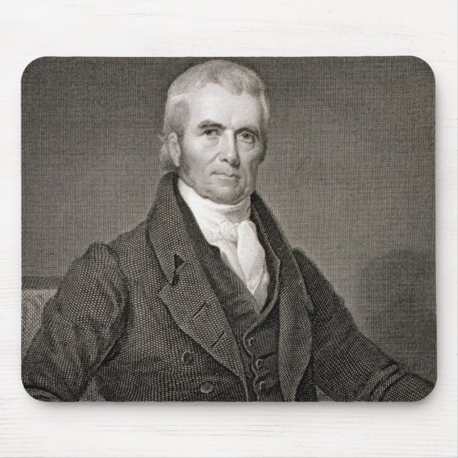 John Marshall (1755-1835), engraved by Asher Brown Mouse Pad (Front)