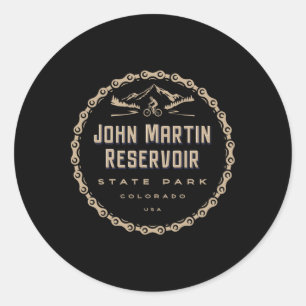 John Martin Reservoir State Park Mountain Bike Bik Classic Round Sticker