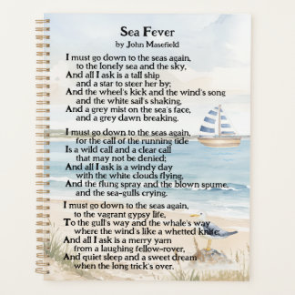 John Masefield's Nautical Poem "Sea Fever" Planner