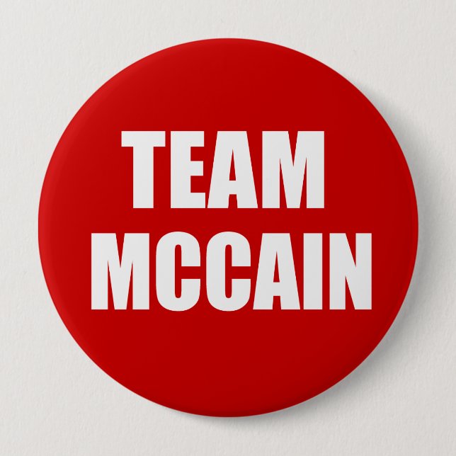 JOHN MCCAIN Election Gear 10 Cm Round Badge (Front)