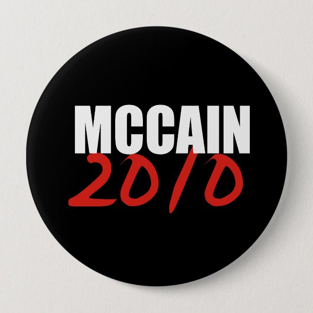 JOHN MCCAIN Election Gear 10 Cm Round Badge (Front)