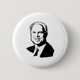 JOHN MCCAIN SHIRT 6 CM ROUND BADGE