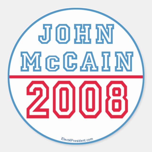 John Mccain Stickers (Front)