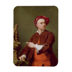 John Michael Rysbrack Modelling his Terra-Cotta St Magnet
