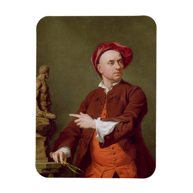 John Michael Rysbrack Modelling his Terra-Cotta St Magnet (Vertical)