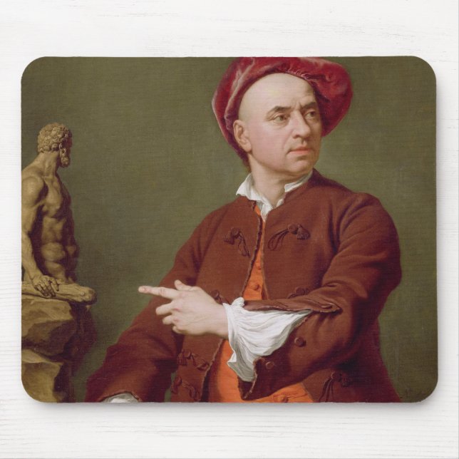 John Michael Rysbrack Modelling his Terra-Cotta St Mouse Pad (Front)