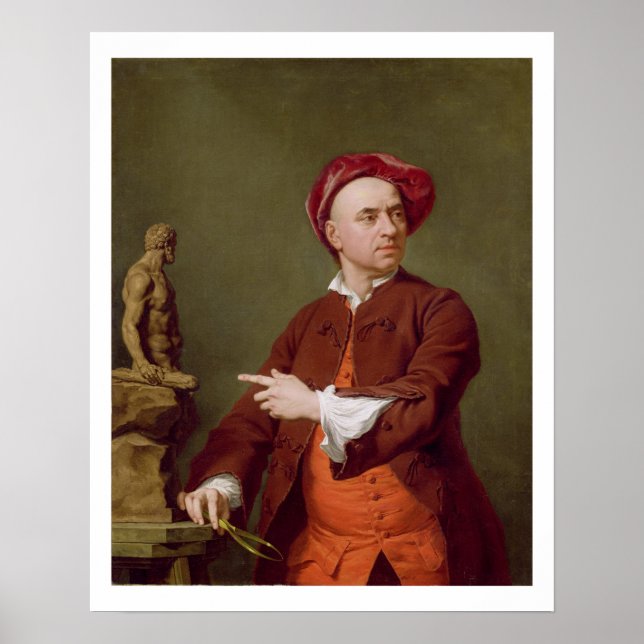 John Michael Rysbrack Modelling his Terra-Cotta St Poster (Front)