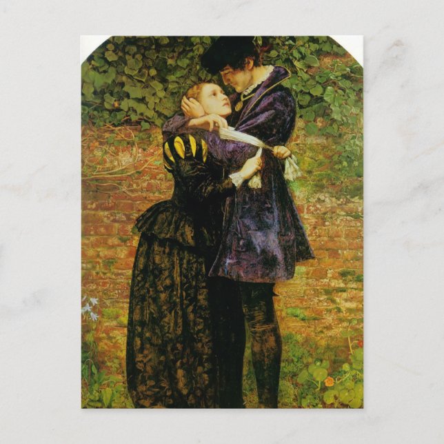 John Millais-Refusal of shelter by a Huguenot Postcard (Front)