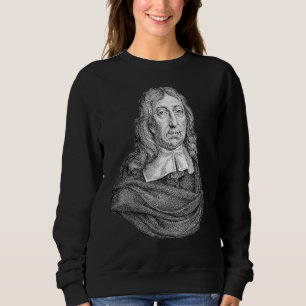 John Milton Portrait Line Art Author Writer Sweatshirt