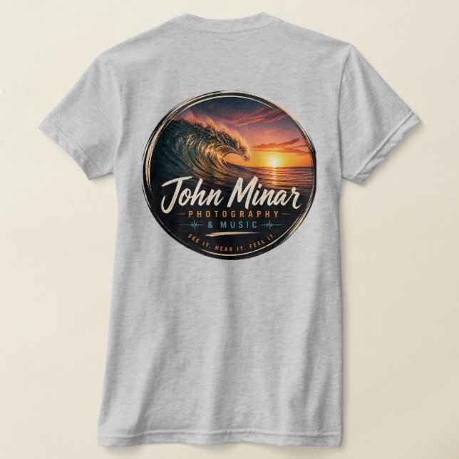 John Minar Photography & Music  T-Shirt (Laydown Back)