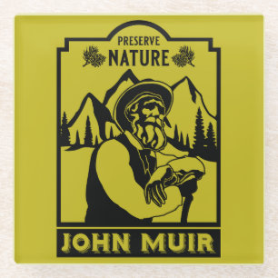 John Muir Day Glass Coaster