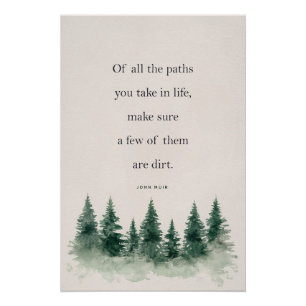 John Muir Nature Quote - Inspirational Wall Art